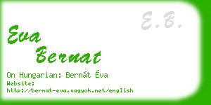 eva bernat business card